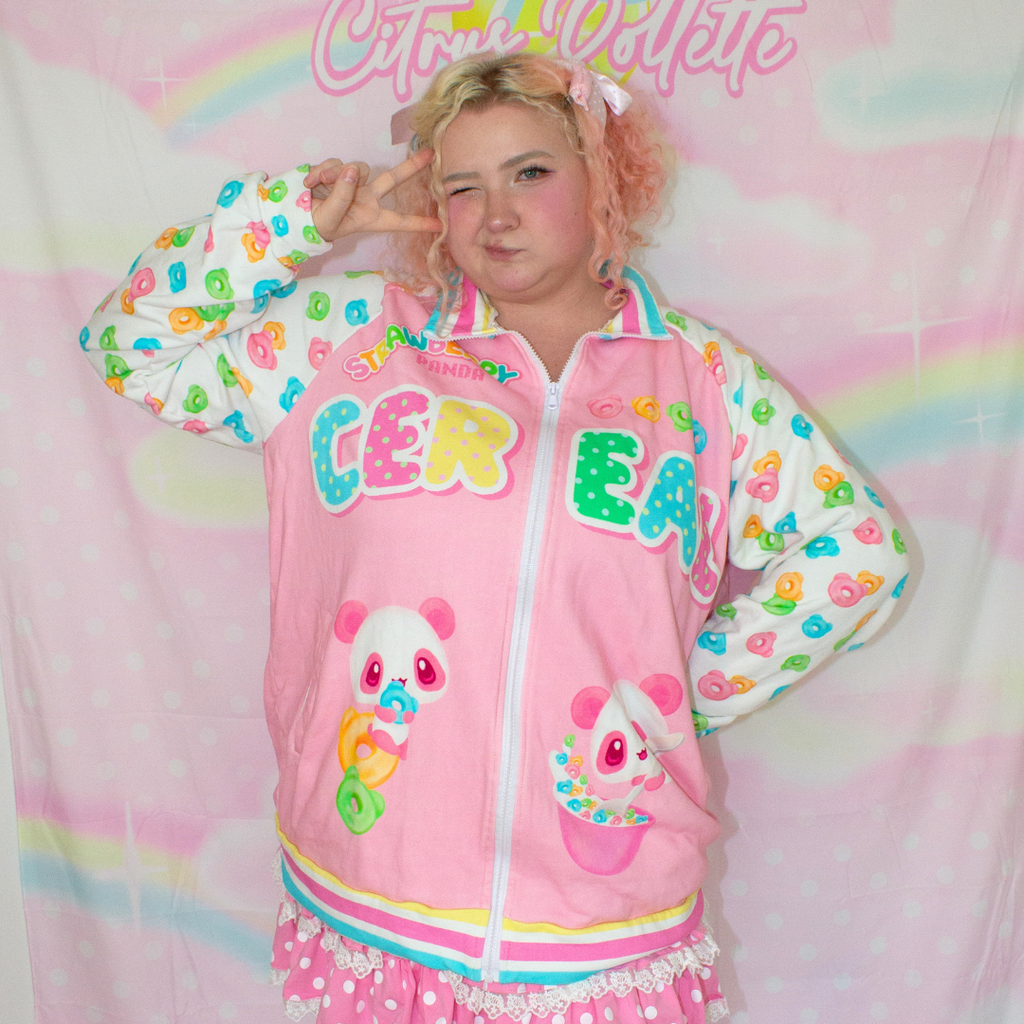 Wafer's Cereal Cotton Zip Up Sweatshirt