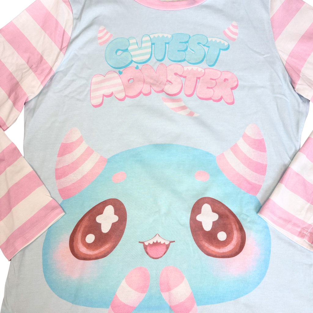 Cutest Monster Cotton Longsleeve Top