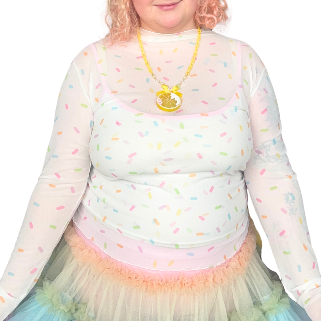 Sprinkles Mesh Top