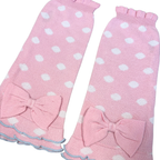 Candy Pink Polka Dot arm & leg warmers