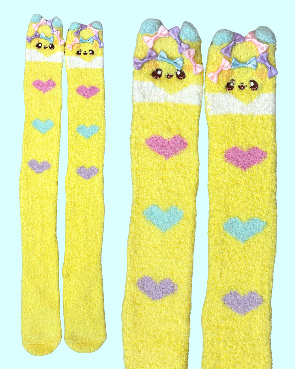 Plush Puppy OTK Socks
