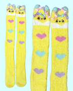 Plush Puppy OTK Socks