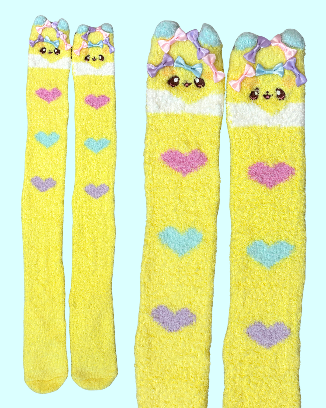 Plush Puppy OTK Socks
