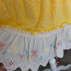 Yellow polka dot set