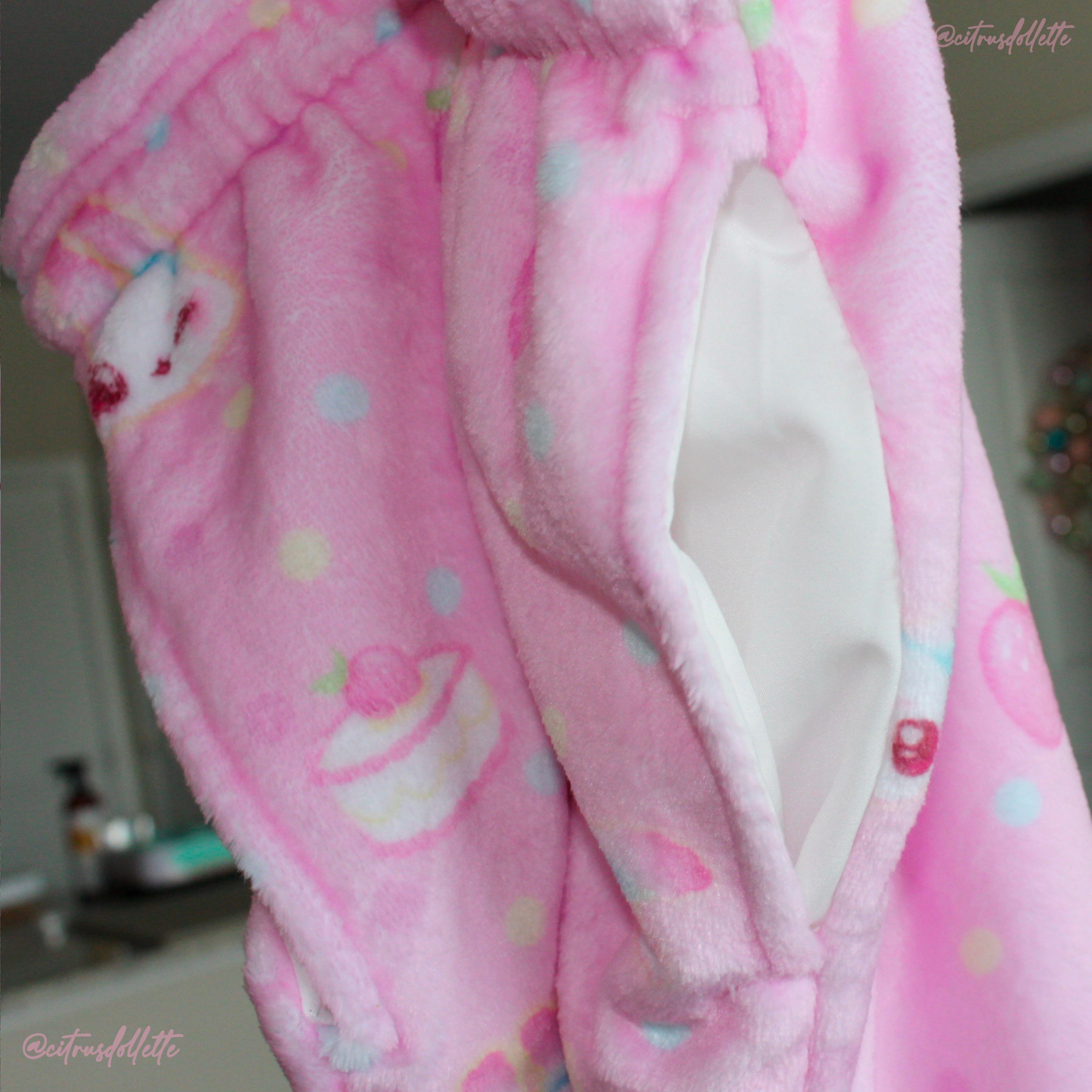 Kawaii Pink Bunny Plush Pants