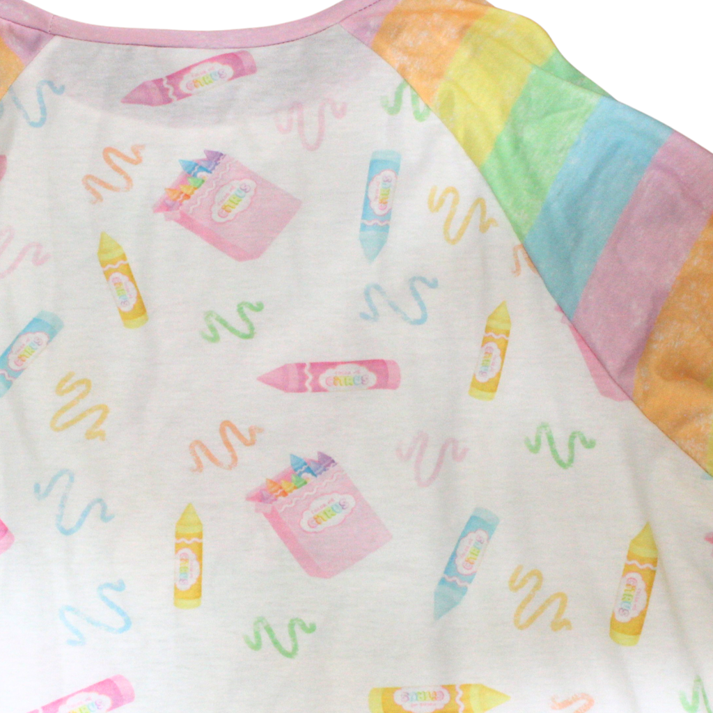 Scribbles Colorful Crayons Top