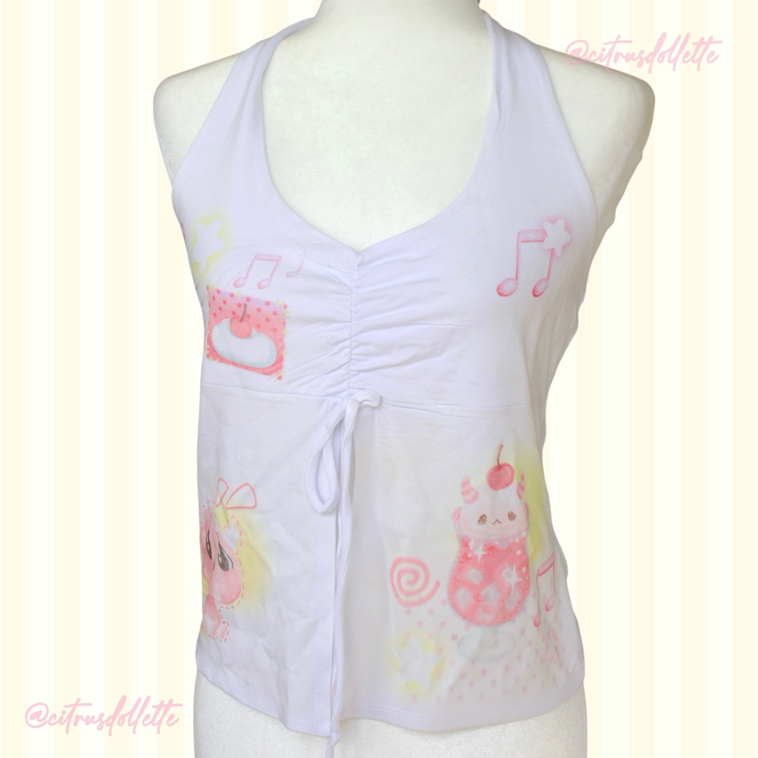 Pink Keke Cream Soda halter top