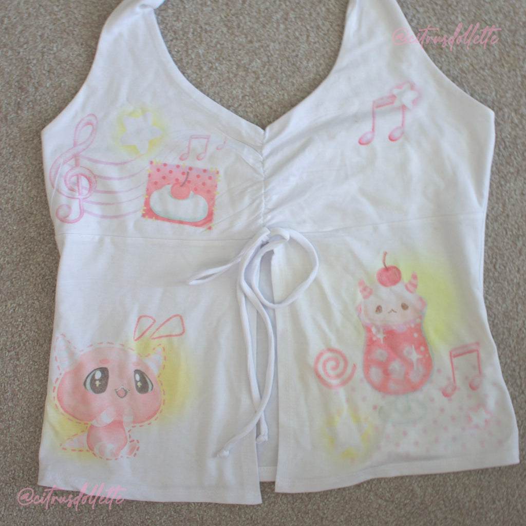 Pink Keke Cream Soda halter top