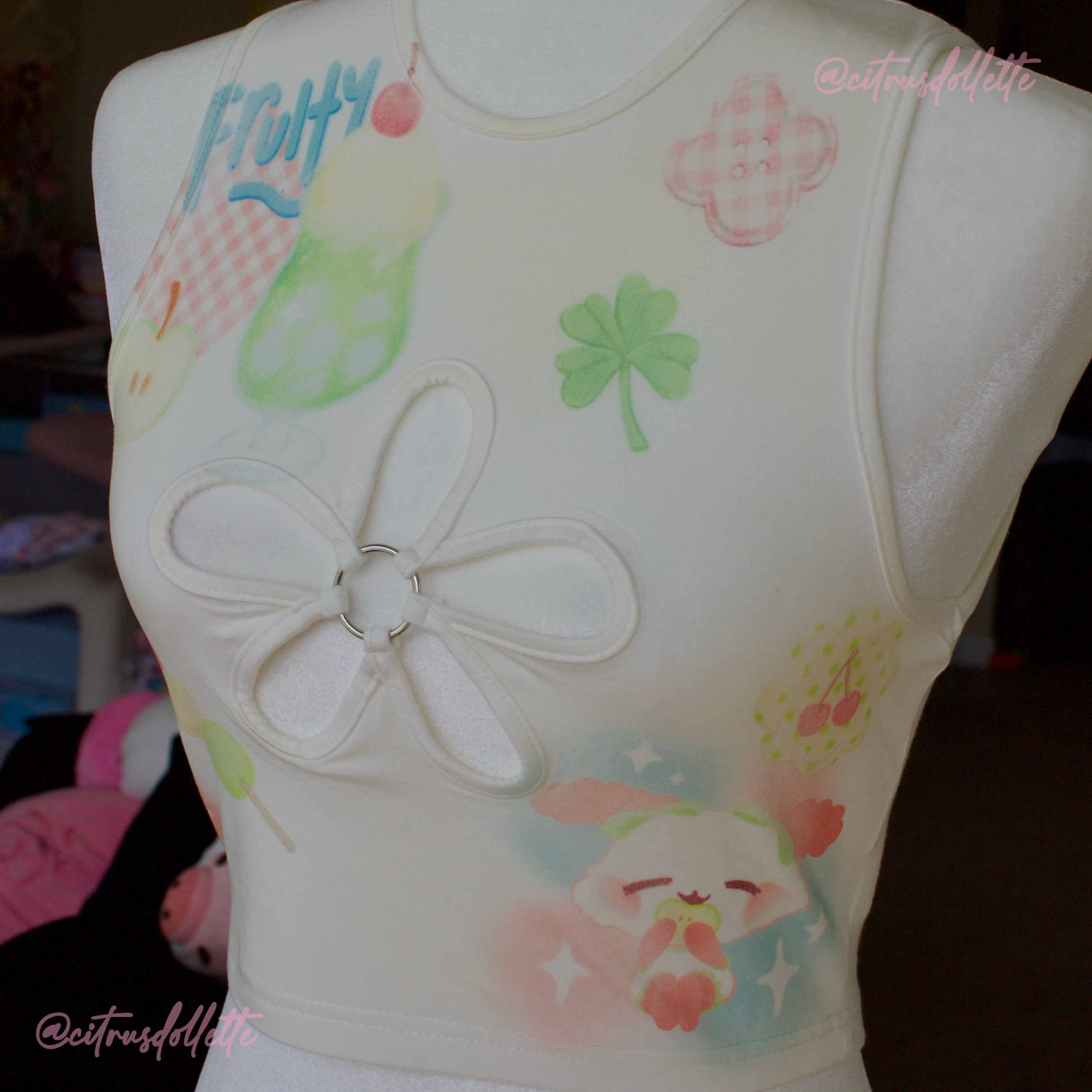 Fruity Flower cutout top