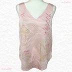 Sweet Angels pink satin tank