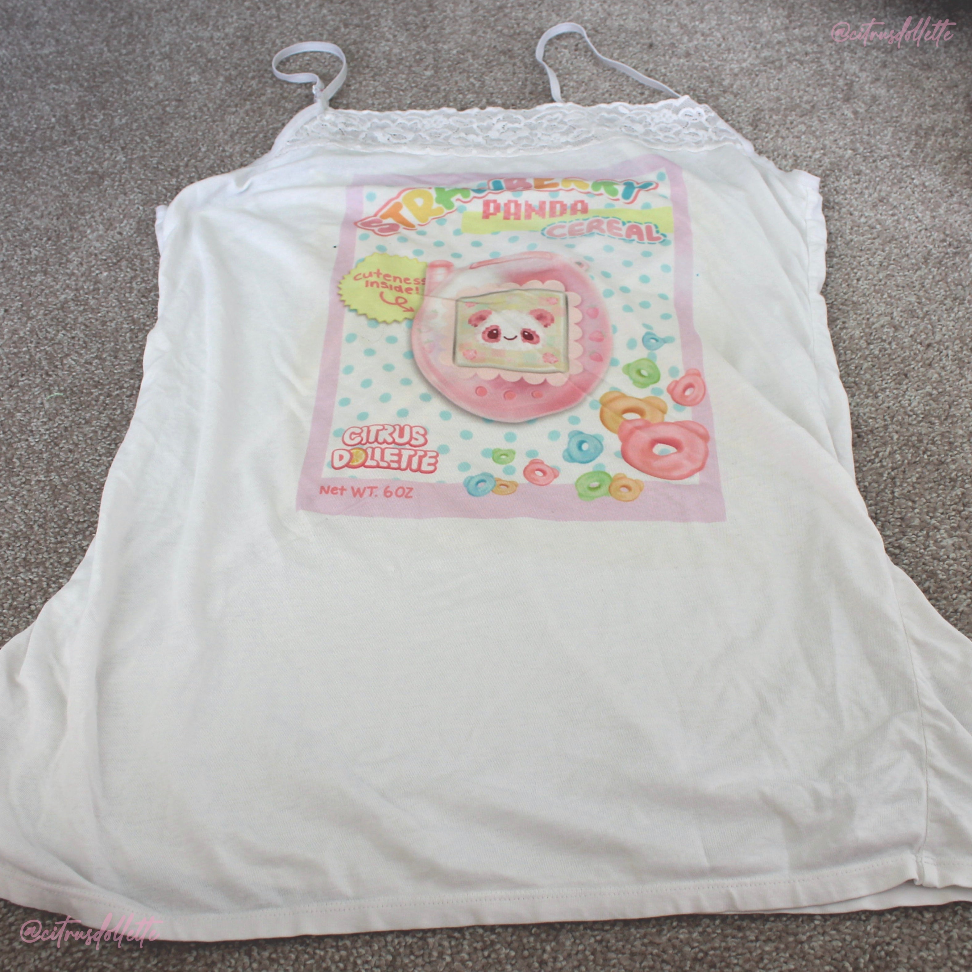 Strawberry Panda Cereal cami