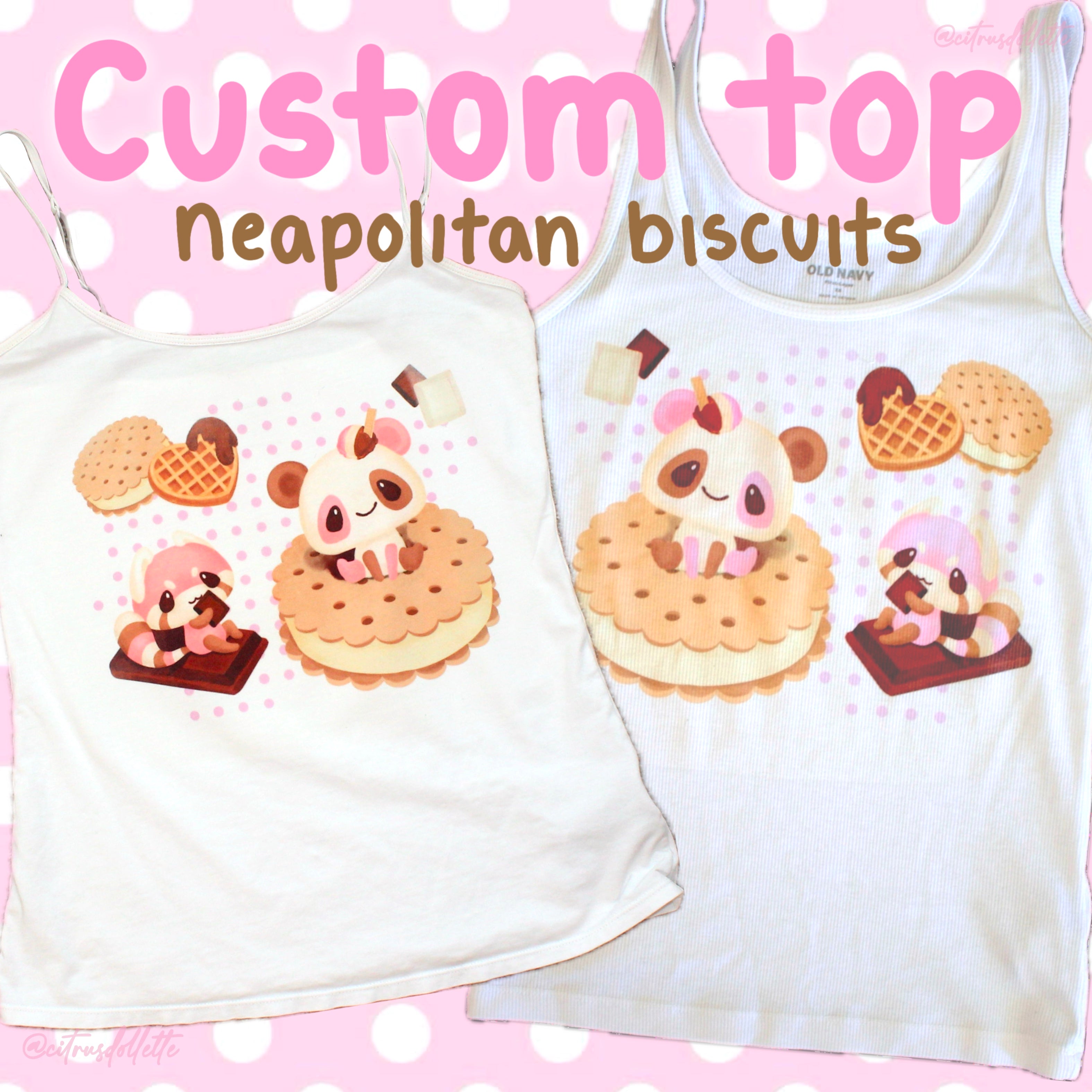 Custom Neapolitan Biscuits Top