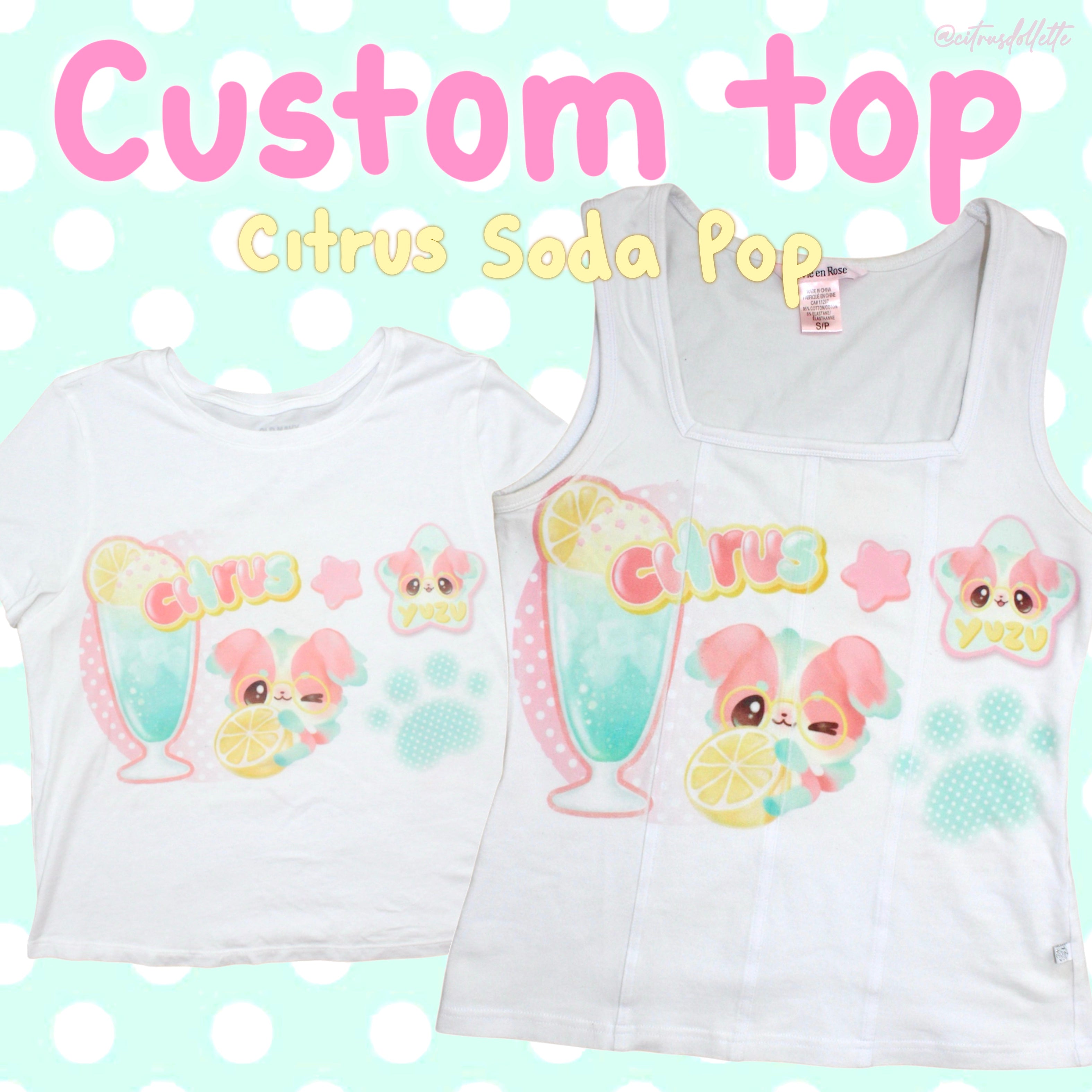 Custom Citrus Soda Pop Top