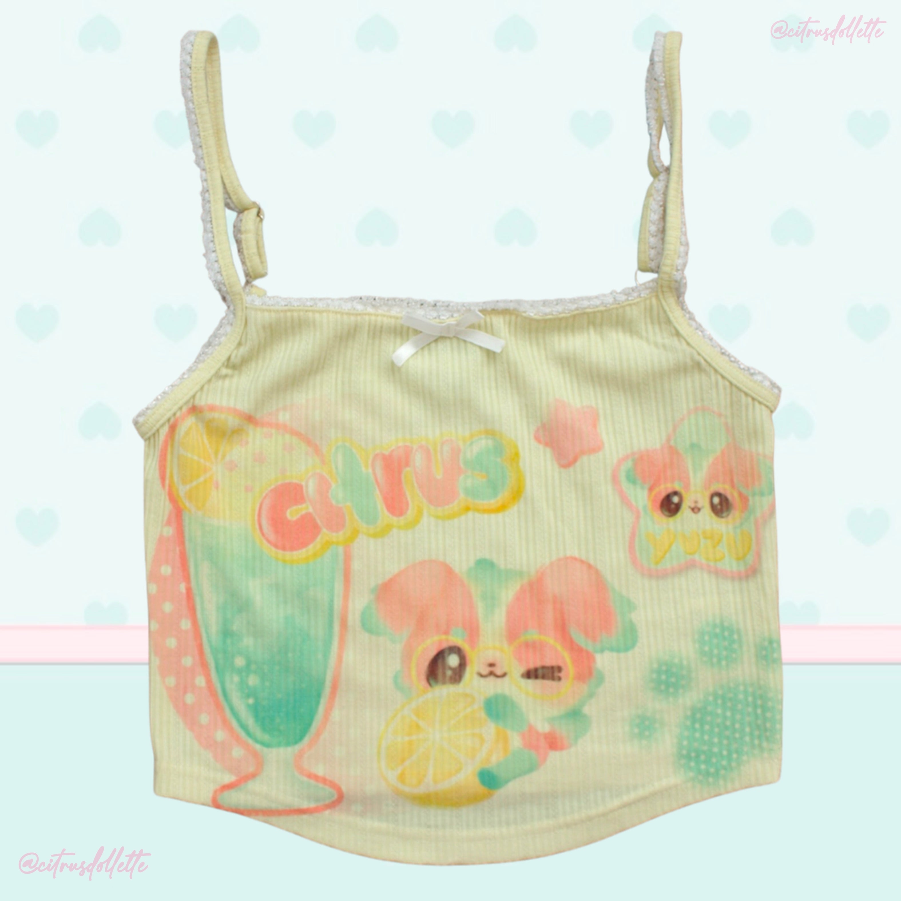 Citrus Soda Pop yellow tank