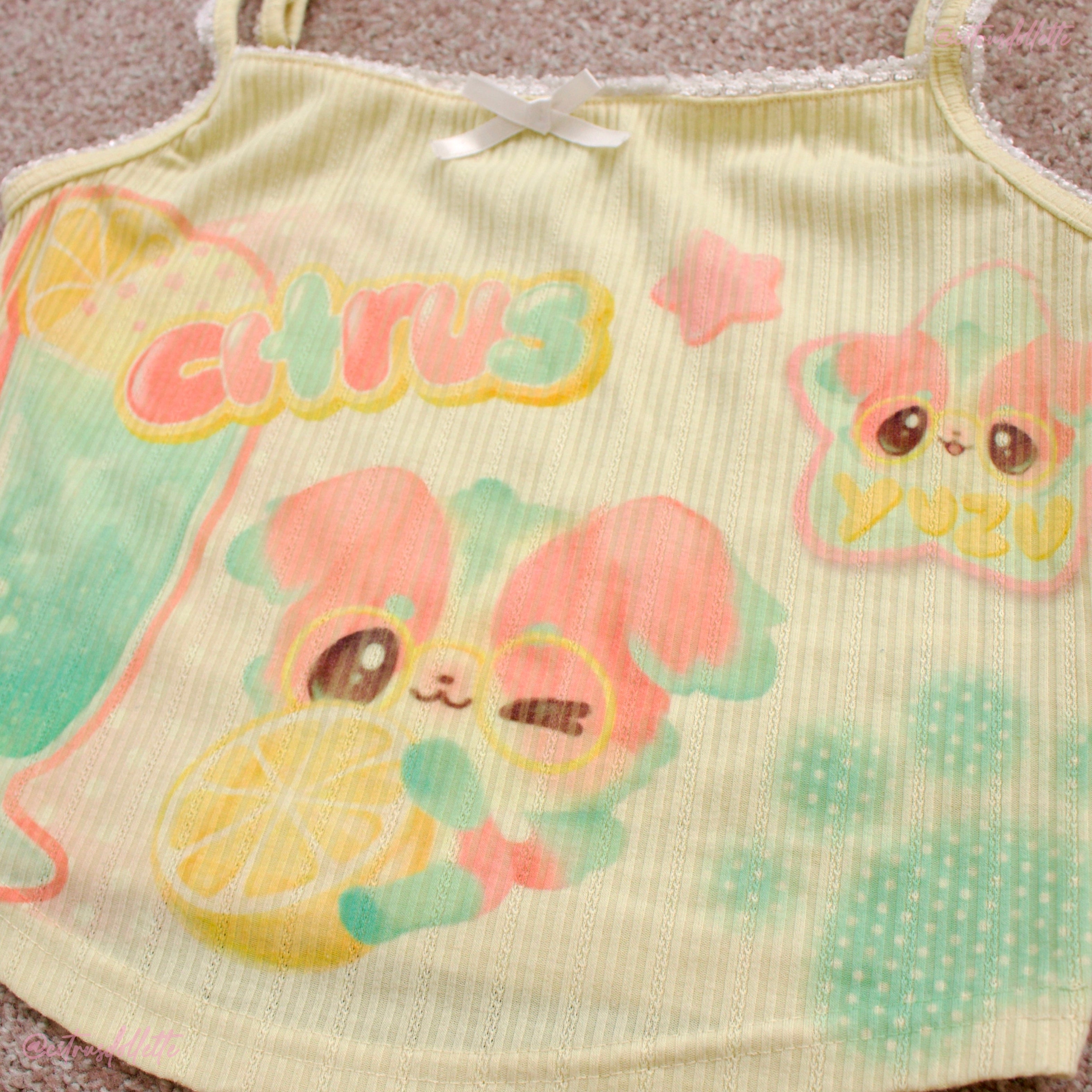 Citrus Soda Pop yellow tank
