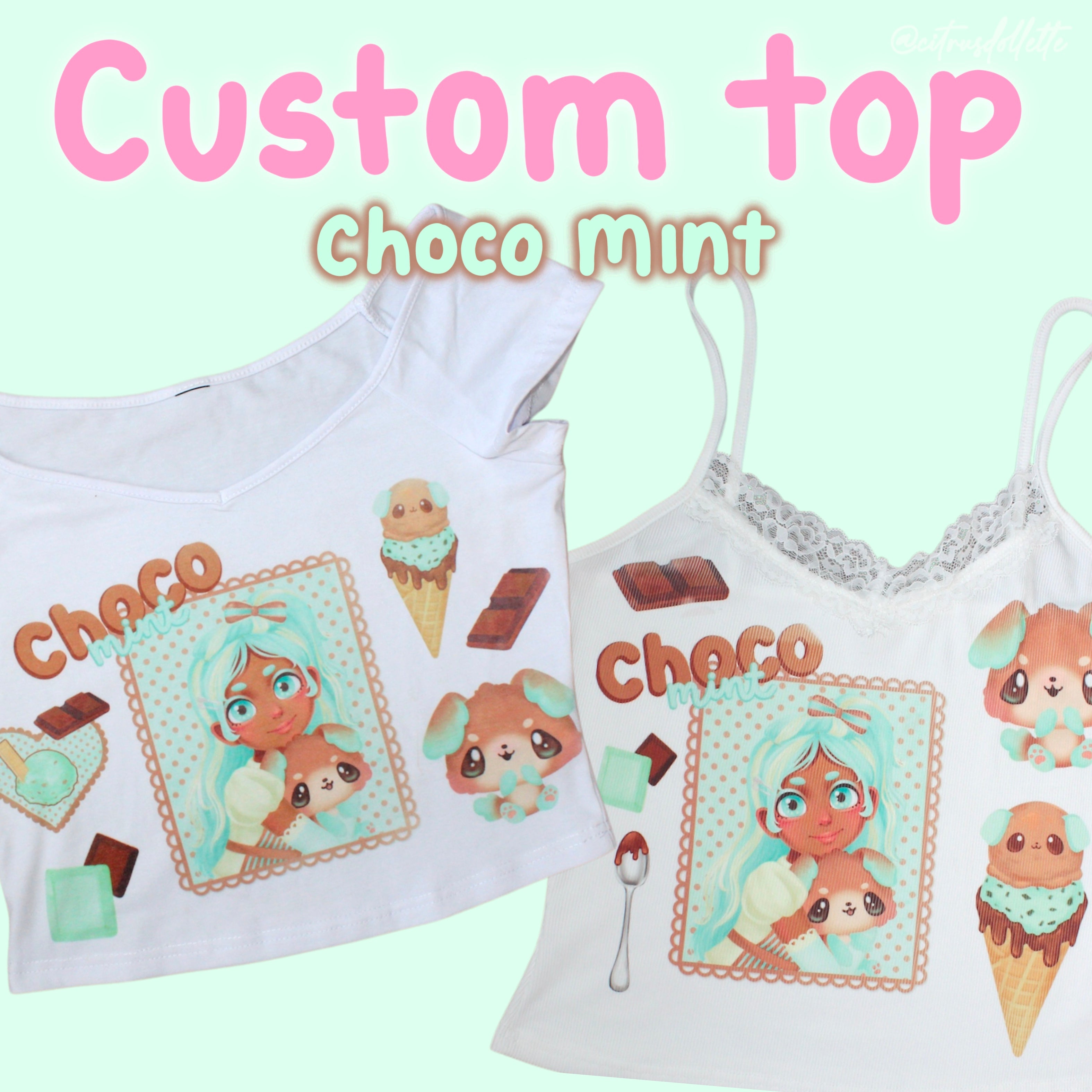 Custom Choco Mint Top