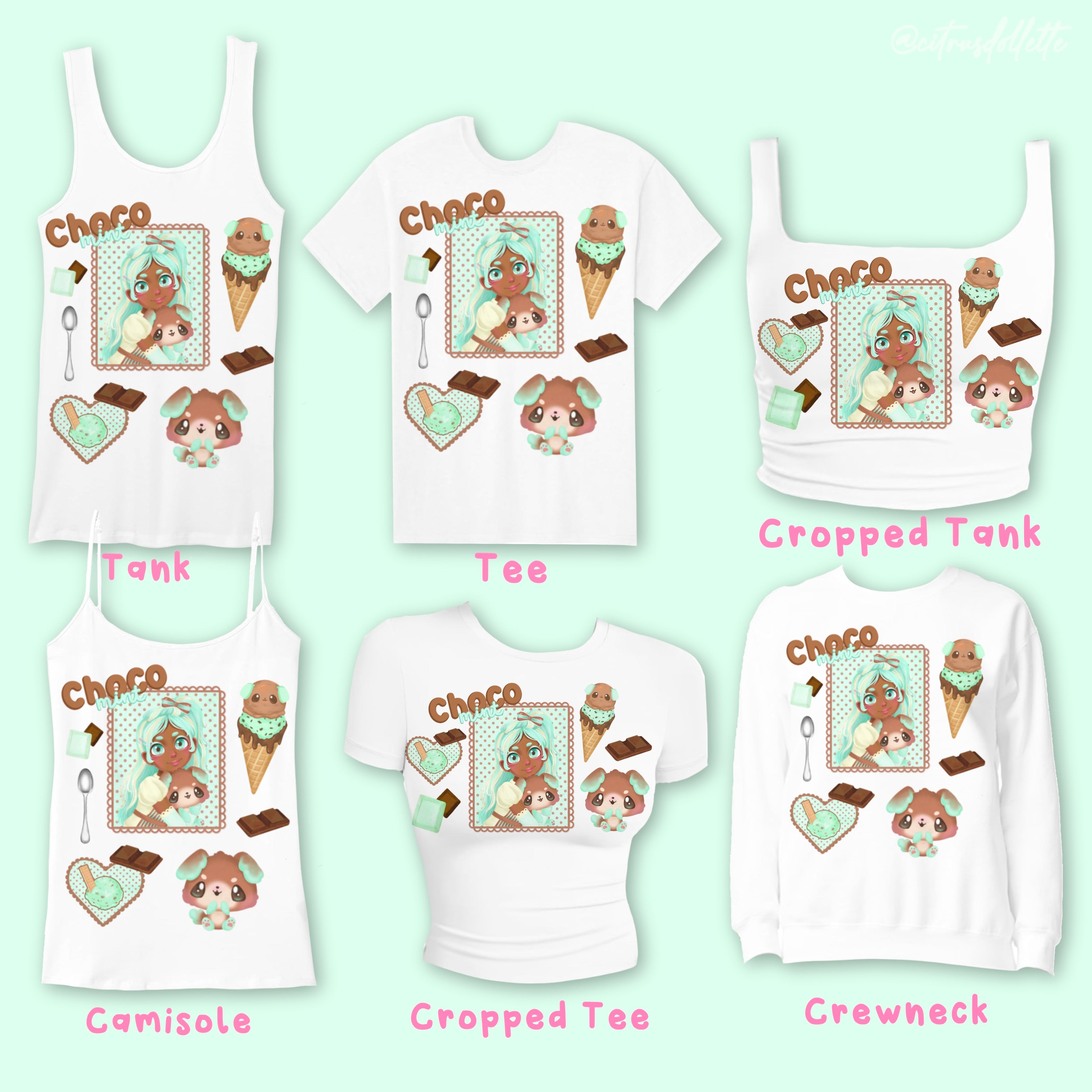 Custom Choco Mint Top