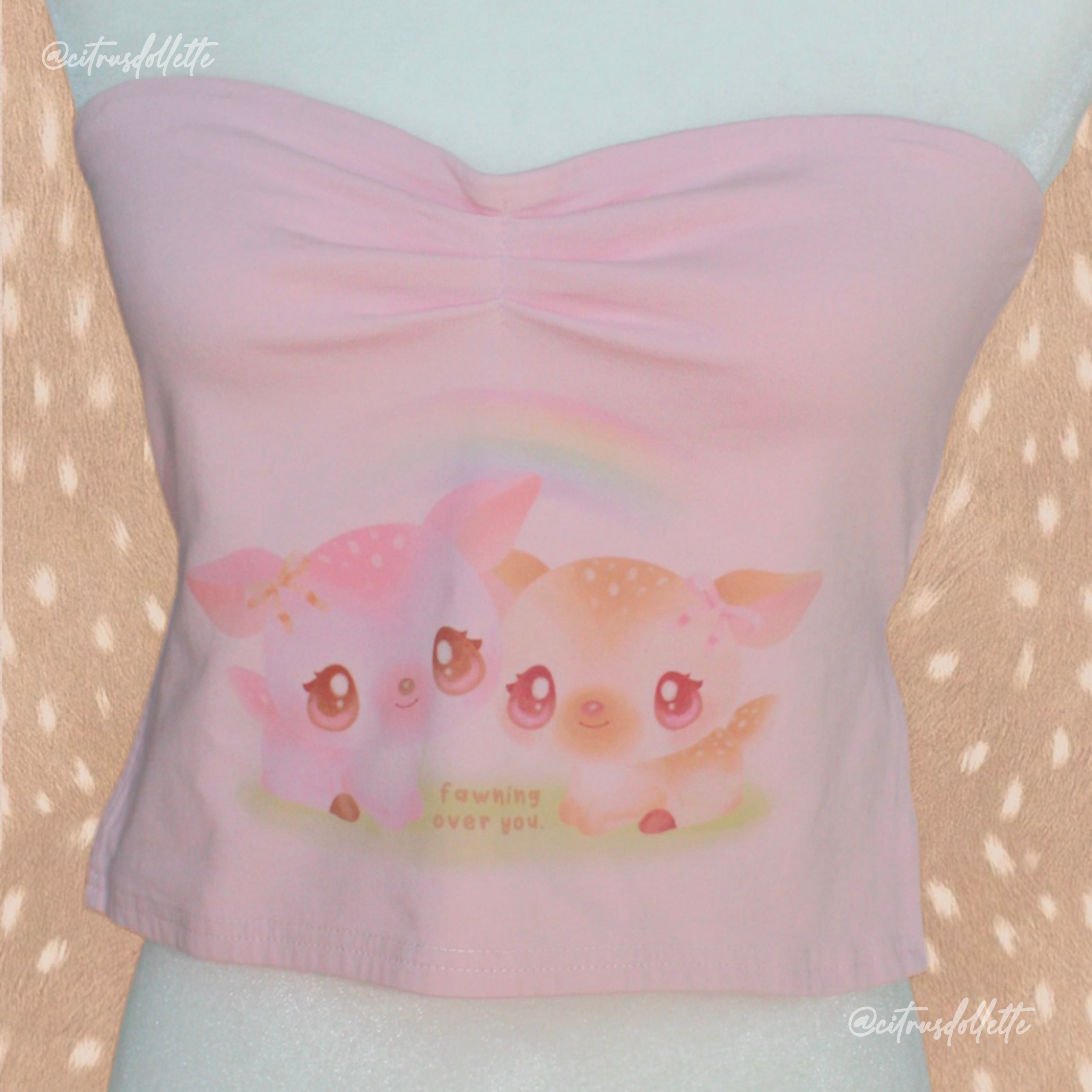 Fawning Over You pink tube top