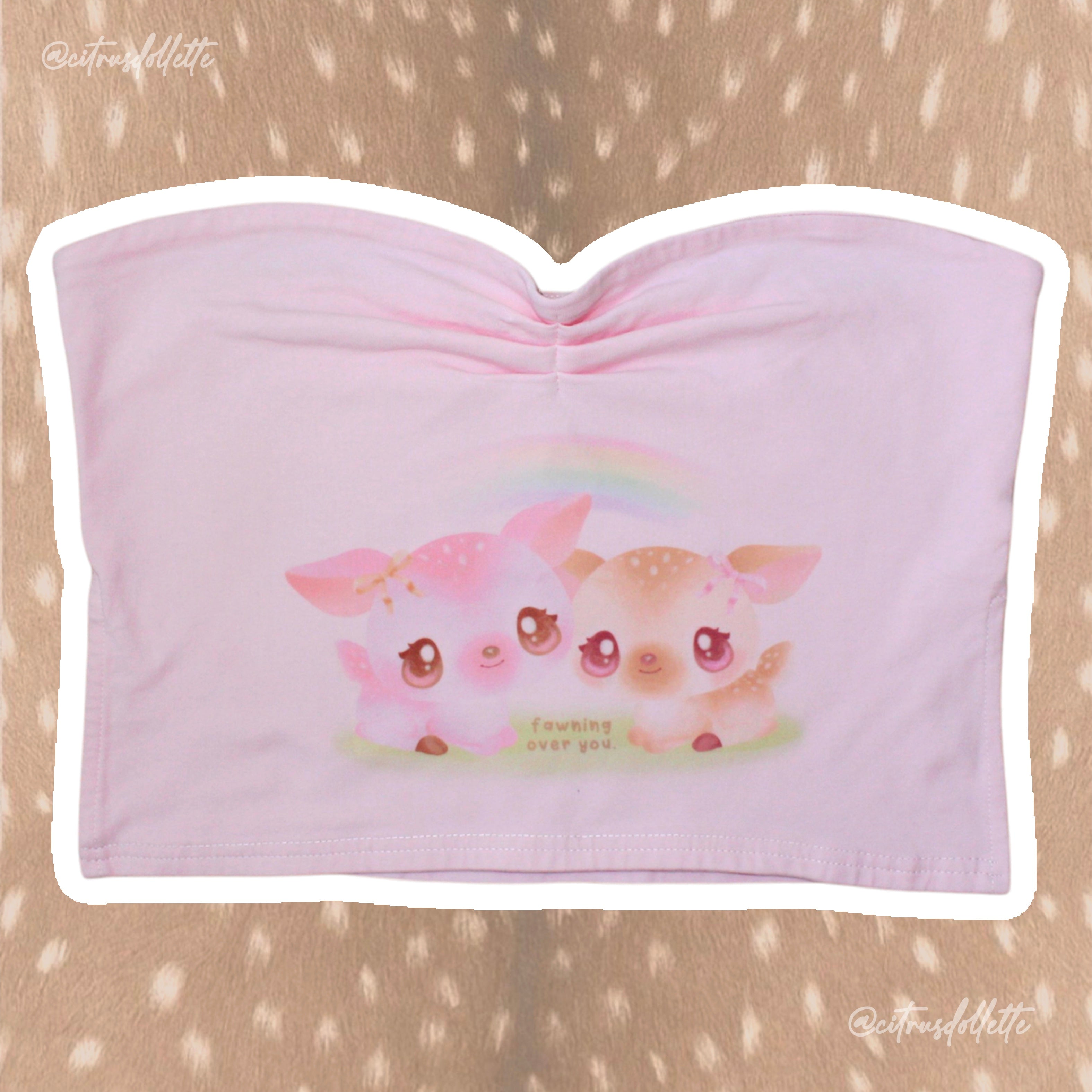 Fawning Over You pink tube top