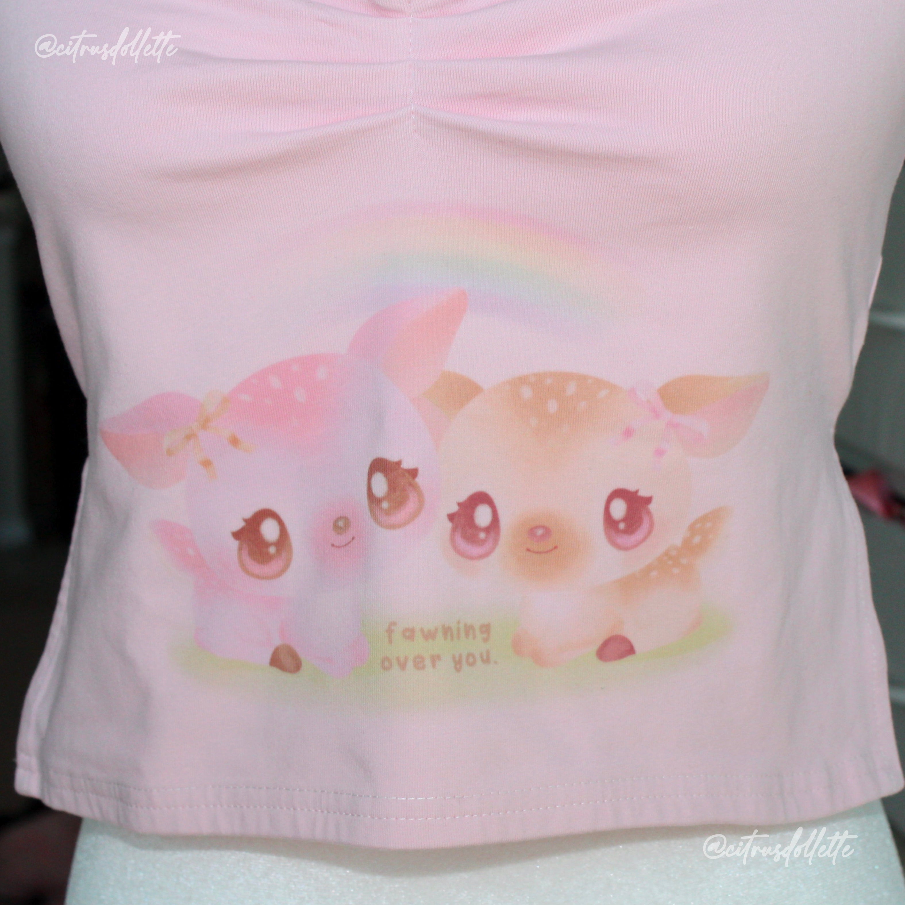 Fawning Over You pink tube top