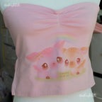 Fawning Over You pink tube top