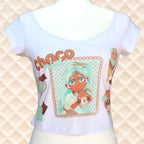 Choco Mint boat neck top