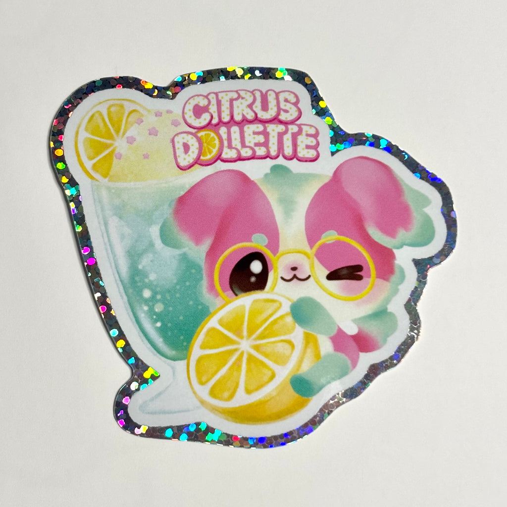 Yuzu Glitter Sticker