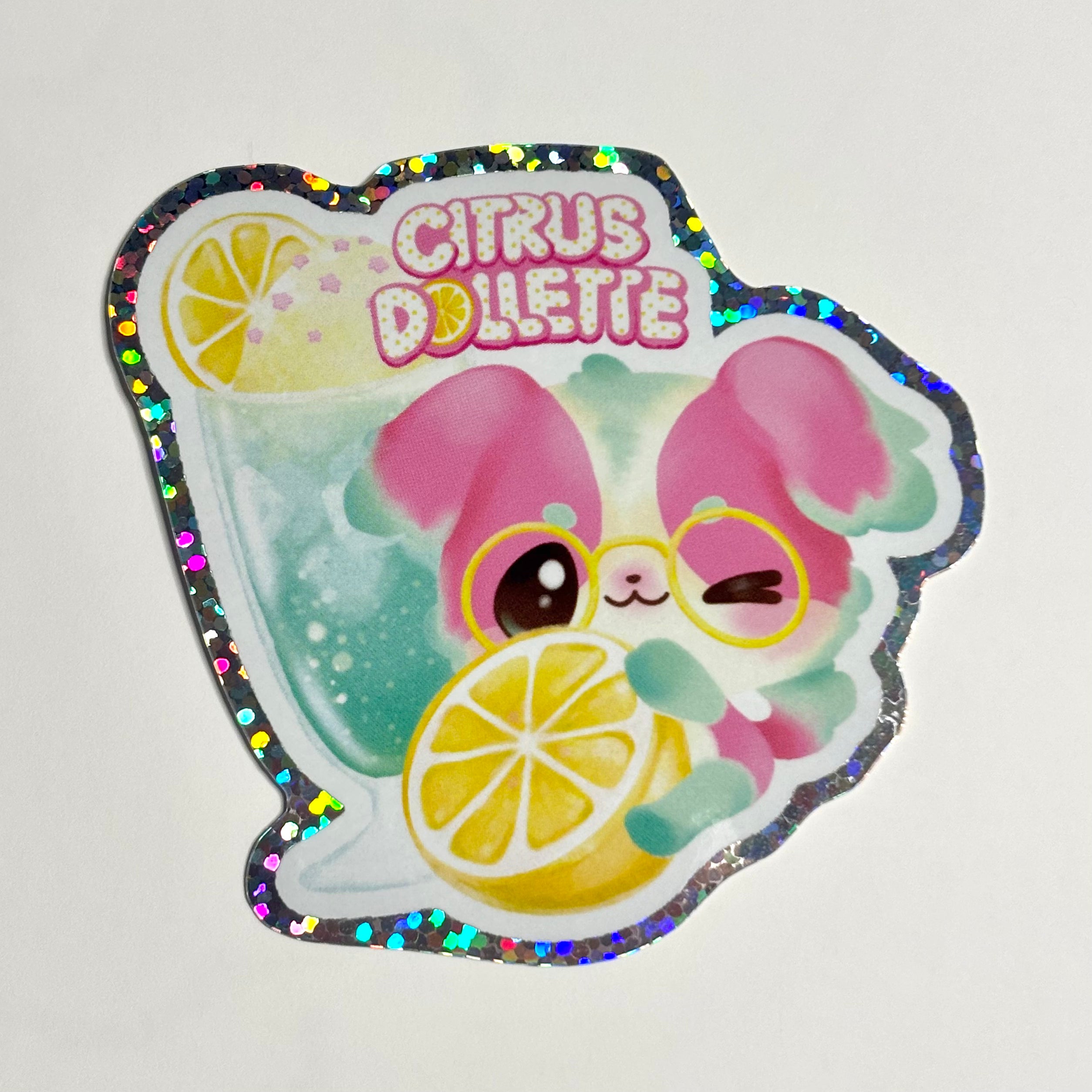 Yuzu Glitter Sticker