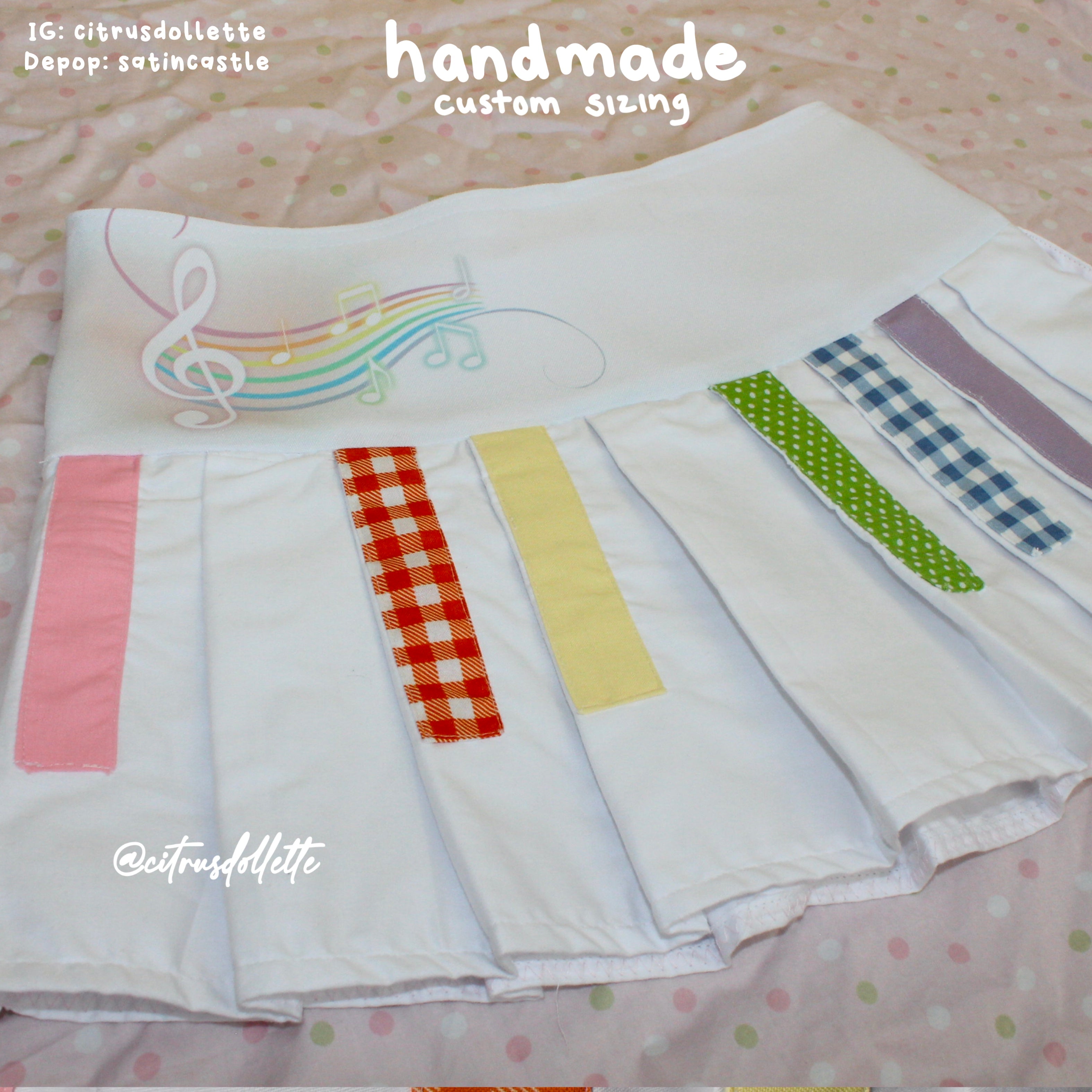 Rainbow Piano Skirt