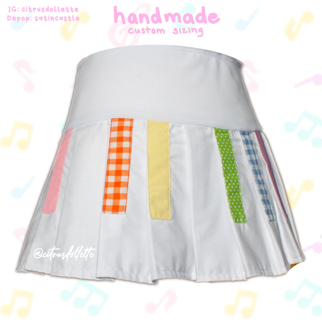 Rainbow Piano Skirt